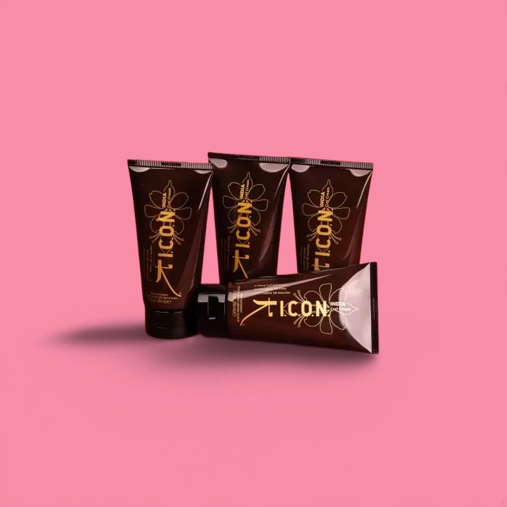 Sada ICON INDIA - 4 Krém na vlasy pro vlnité vlasy s metodou Curly