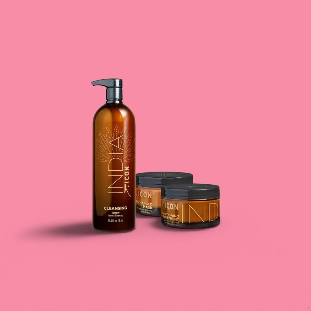 ICON India Σαμπουάν Καθαρισμού 1L, Conditioner, Μάσκα και Συσκευασία Δώρου