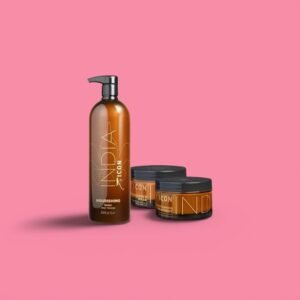 Ensemble ICON India : Shampoing Hydratant 1 Litre, Après-Shampooing, Masque et Sachet Cadeau Inclus