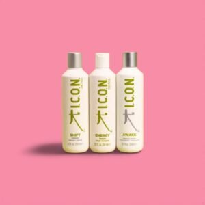「ICON デトックスパック：エナジーシャンプー + アウェイクコンディショナー + シフトトリートメント」