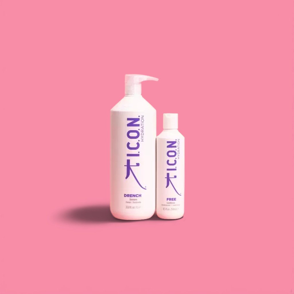 Hydratační balíček ICON: Šampon ICON Drench 1000ml + Kondicionér ICON Free 250ml
