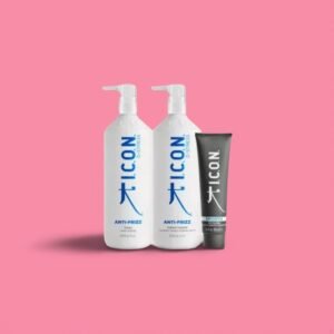 Pack ICON Anti-Frizz Champú + Acondicionador 1 Litro + Smooth 150ml
