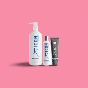 Pack Anti-Frizz ICON – Shampoing 1 Litre + Après-shampoing 250 ml + Lissage 150 ml