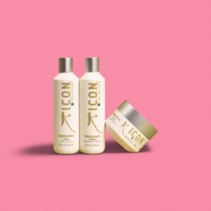 Zestaw ICON Organic: Szampon, Odżywka i Kuracja 250ml