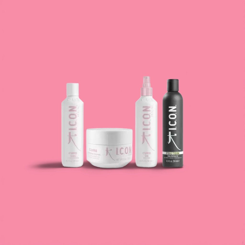 ICON Cure Pack: Σαμπουάν, Μαλακτικό και Σπρέι με Πρωτεΐνη 250ml