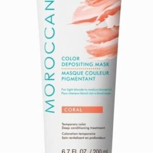 Masque de couleur corail